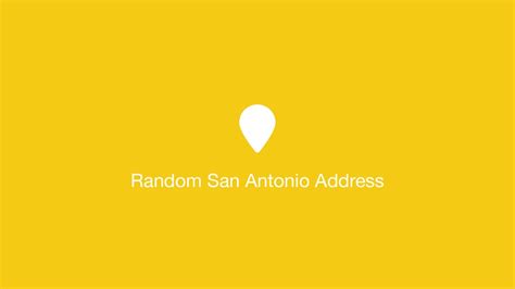 Random San Jose Address .